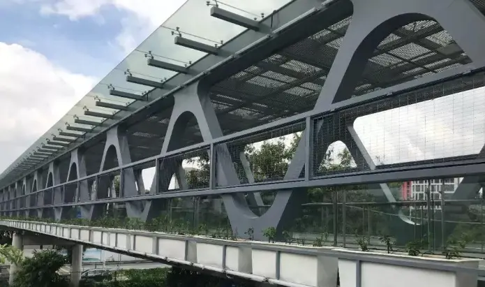 河西加油站网架加工