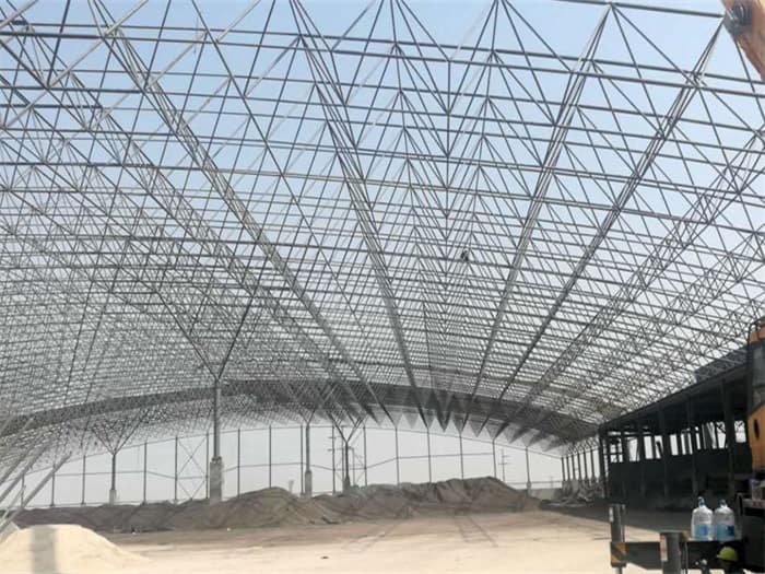 河西钢厂料仓网架工程
